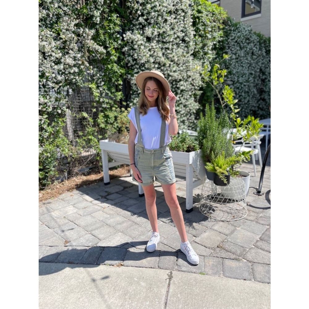 Easel Cotton Highwaisted Shorts/ Shortalls